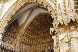 Dettaglio della cattedrale di Santo Stefano a Metz, Francia.  E' una delle più imponenti opere di architettura gotica di stile francese. Dal 1930 fa parte dei monumenti storici ...