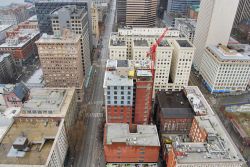 Downtown di Seattle dalla Smith Tower, stato di Washington.
