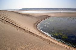 Dune Blanche: la duna si getta nelle acque della Baia di Dakhla in questo che è probabilmente il luogo più spettacolare della laguna. Molti kitesurfer, con l'alta marea, ne ...