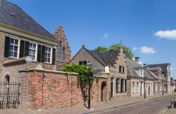 Edifici in mattoni nel centro storico di Assen