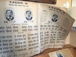 Esercizi di fonetica per gli studenti francesi nel secolo scorso, Museo della Scuola di Chatelus