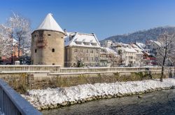 Inverno a Feldkirch in Austria: la città ammantata di bianco dopo una nevicata - © lenisecalleja.photography / Shutterstock.com