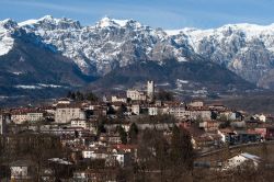 Feltre e le montagne del Bellunese fotografate in inverno