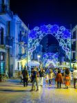 Luminarie per la festa patronale di Agropoli, Campania - Illuminazione notturna in occasione dell'appuntamento religioso dedicato ai santi Pietro e Paolo in programma nel comune di Agropoli ...