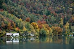 Foliage autunnale al lago d'Idro nei pressi di Riva del Garda, Trentino Alto Adige - © 185499692 / Shutterstock.com