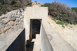 Fortificazioni militari a Candiani in Sardegna, non lontano da Sant'Anna Arresi