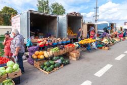 Frutta e verdura fresca in un mercato locale di Samara, Russia - © FotograFFF / Shutterstock.com