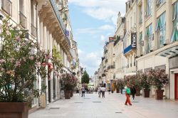 Gente a passeggio in Rue Lenepveu nel cuore di Angers, Francia - © 210319693 / Shutterstock.com