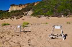 Gerakas la spiaggia delle tartarughe: le zone dove vengono deposte le uova dalle tartarughe Carretta-Carretta vengono evidenziate e protette. Siamo sull'isola di Zante, Isole Ioniche della ...