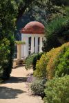 Giardini a Blanes, Costa Brava, Spagna. In questa città spagnola si possono visitare i giardini botanici di Mar i Murtra e di Pinya Rosa.



