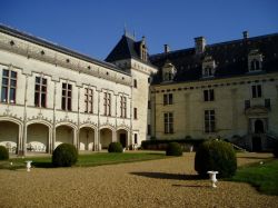 Un dettaglio dei giardini del complesso del Castello di Brézé in Francia - © www.chateaudebreze.com