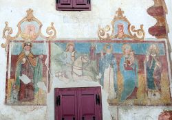 Gli affreschi di Casa Wegher a Marcena di Rumo in Val di Non, provincia di Trento - © Niccolò Caranti, CC BY-SA 4.0, Wikipedia