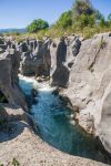 Gole dell'Alcantara nel Comune di Motta Camastra (Sicilia). Proprio nel territorio di questa località si trova la gola più imponente e famosa.
