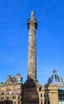 Grey's Monument a Newcastle upon Tyne, Inghilterra. Costruito nel 1838, questo monumento venne eretto per acclamare Earl Grey per il Great reform Act di qualche anno prima. Si tratta di ...