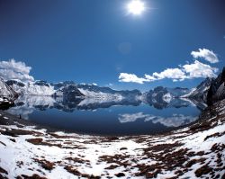 Heaven Lake, monte Baekdu in Corea del Nord