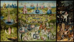 "Il giardino delle delizie" è una delle opere del famoso pittore Hieronymus Bosch, noto anche come Jeroen o Jheonimus.