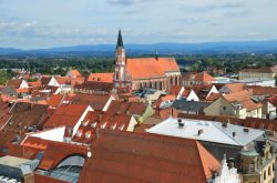 I tetti della vecchia cittadina di Straubing, Germania.
