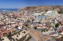 Il barrio de La Chanca a Almeria, Spagna. Quartiere popolare e fra i più pittoreschi della città, La Chanca ospita ancora oggi strade che conservano caratteristiche di epoca musulmana ...