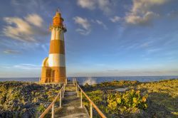 Il bel faro a Port Antonio, Giamaica, fotografato al calar del sole.
