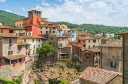 Il borgo di  Loro Ciuffenna nel Valdarno in provincia di Arezzo, Toscana