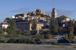 Il borgo di Caravaca de la Cruz, regione di Murgia, Spagna