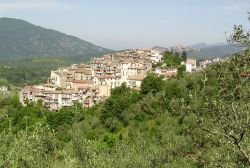 Il borgo di Gerano nel Lazio vicino a Roma sui monti Ruffi.