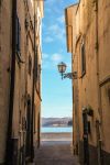 Il borgo di pescatori di Marta, costa sud del Lago di Bolsena