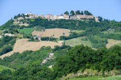 Il borgo di Ripatransone nelle colline delle Marche, Italia. E' uno dei centri più antichi della provincia di Ascoli Piceno.

