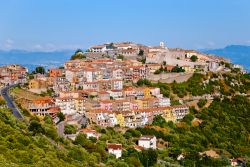 Il borgo di Sant'Oreste fotografato dal Monte Soratte nel Lazio