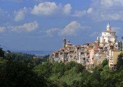 Il borgo di Zagarolo vicino a Roma, Lazio. Si trova a poco meno di 40 km dalla capitale ed è famoso per Palazzo Rospigliosi