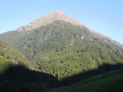 Il Brunnenkogel, una delle montagne che dominano la Pitztale e Sankt Leonhard