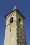 Il campanile della Chiesa di San Pancrazio a Montichiari, Lombardia.