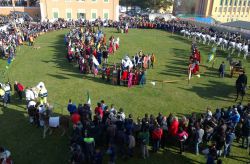 Il campo da gara del Palio dei somari di Amatrice - © Pro loco di Amatrice