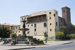 Il Castello Albornoz in centro a Viterbo, nel Lazio