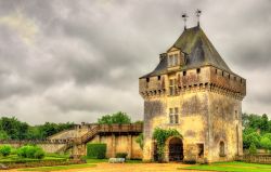Il castello de la Roche Courbon a Fouras, dipartimento Charente-Maritime, Francia. La sua costruzione risale al XV° secolo.
