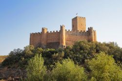 Il castello di Almourol nei pressi di Vila Nova da Barquinha, Portogallo. Questa fortezza, costruita nel 1171 dai Cavalieri Templari, s'innalza su un isolotto in mezzo al fiume - © ...