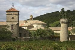 Il castello di Cassan vicino a Pezenas, Francia: noto anche come Versailles della Linguadoca, questa fortezza abbazia risale nelle sue forme attuali al XVIII° secolo  - © david ...