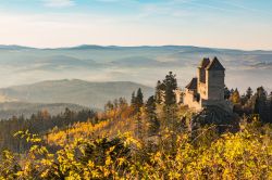 Il castello di Kasperk in Boemia, fotografato dal belvedere Pusty Hradek