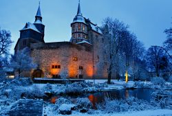 Il Castello di Romrod non lontano da Alsfeld fotografato in inverno