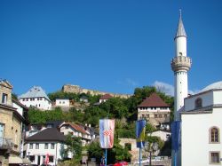 Il centro di Jajce, Bosnia e Erzegovina. La fondazione di questa località risale al XIV° secolo.
