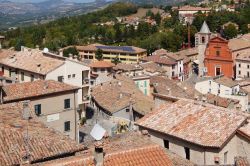 Il centro storico del piccolo Comune di Pennabilli, Emilia Romagna.


