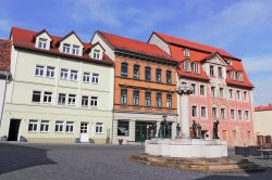 Il centro storico di Eisleben in Germania, dove è nato Martin Lutero