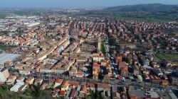 Il centro storico di Scandiano visto dall'alto, provincia di Reggio Emilia