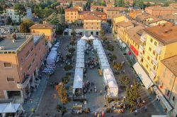Il centro storico di Spilamberto visto dall'alto della fortezza, Emilia-Romagna - © Nick_Nick / Shutterstock.com
