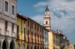 Il corso principale di Cortemaggiore in Emilia-Romagna