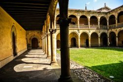 Il cortile dell'antica Università di Onati, Paesi Baschi, Spagna. Fondato nel 1540, l'edificio ospita l'Istituto di Sociologia del Diritto - © Ander Dylan / Shutterstock.com ...