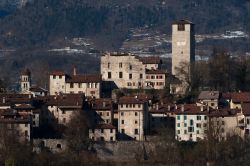 Il cuore del borgo di Feltre in Veneto: la città possiede una cinta muraria contre porte dìaccesso