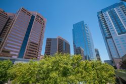 Il distretto finanziario nel centro storico di Phoenix, Arizona (USA).



