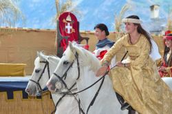 Il Festival Medievale di Saillon, antico borgo della Svizzera, Canton Vallese - © mountainpix / Shutterstock.com