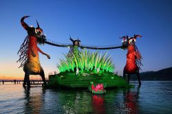 Il Flauto magico, il palco galleggiante 2016 al Festival di Bregenz in Austria